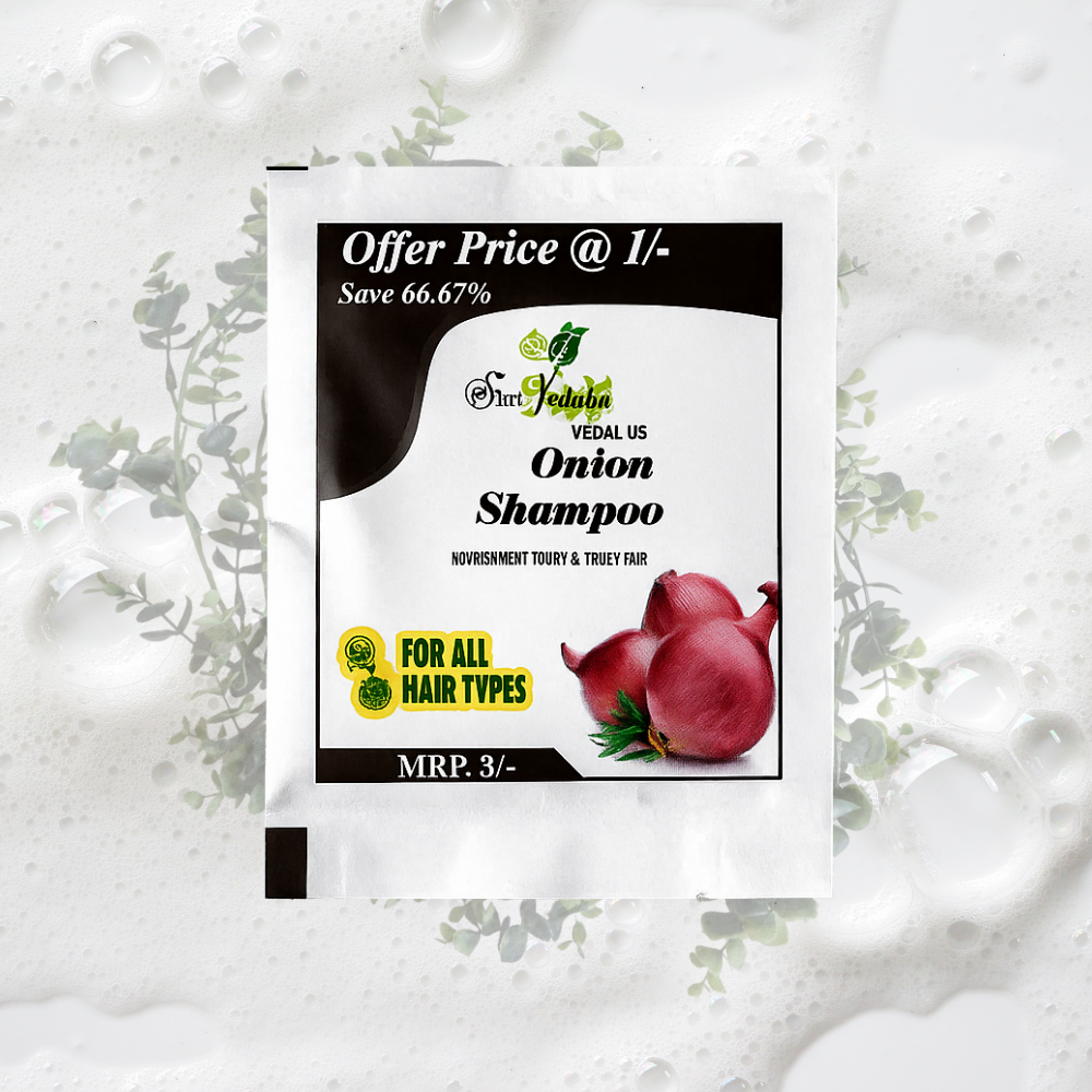ONION SHAMPOO POUCH 3ML (100POUCH)